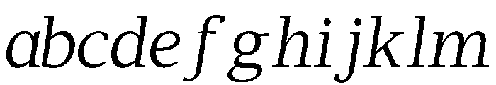 Tess-Italic FONT
