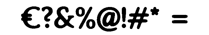 Tess-Rounded Font OTHER CHARS