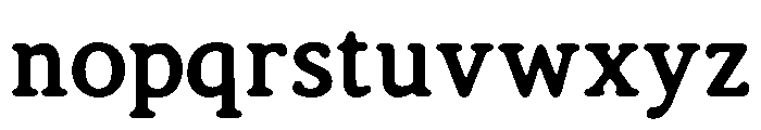 Tess-Rounded Font LOWERCASE
