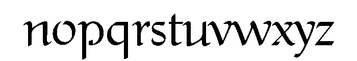 Test1 Font LOWERCASE