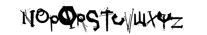 Tetanus Font UPPERCASE