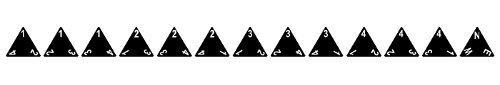 Tetrahedron Font UPPERCASE