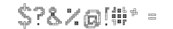 Tetris 2 Font OTHER CHARS