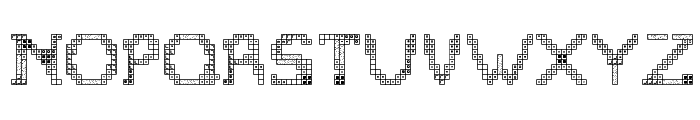 Tetris 2 Font UPPERCASE