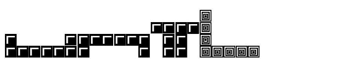 Tetris Blocks Font LOWERCASE