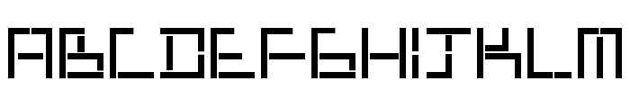 Tetris Mania Type Font LOWERCASE