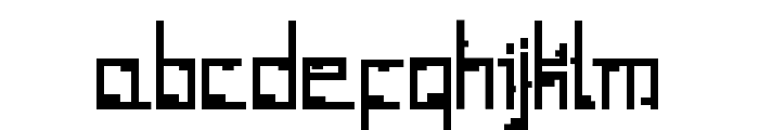 Tetris_Hollow Font LOWERCASE