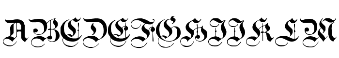 Teutonic No1 DemiBold Font UPPERCASE