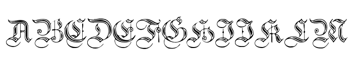 Teutonic No2 DemiBold Font UPPERCASE