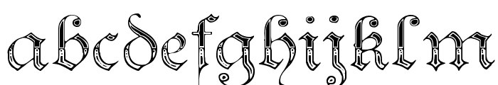 Teutonic No4 DemiBold Font LOWERCASE