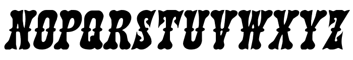 Texas Ranger Expanded Italic Font UPPERCASE