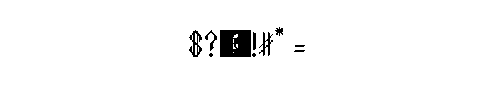 Text In Gothic Regular Font OTHER CHARS