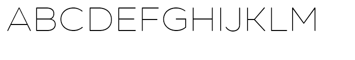 Technica Thin Font UPPERCASE
