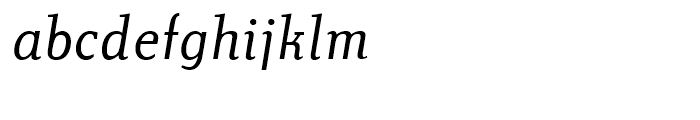Technotyp Light Italic Font LOWERCASE