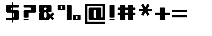 Teckbo Regular Font OTHER CHARS
