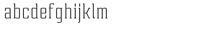 Tecnica Slab Stencil 1 Regular Font LOWERCASE