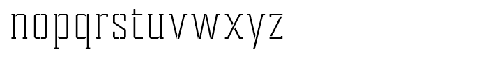 Tecnica Slab Stencil 2 Regular Font LOWERCASE