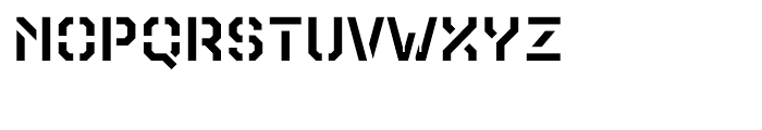 Teco Sans Stencil Regular Font LOWERCASE