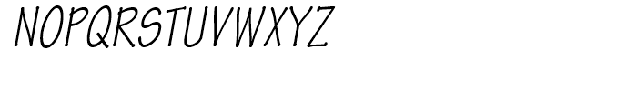 Tekton Condensed Oblique Font UPPERCASE