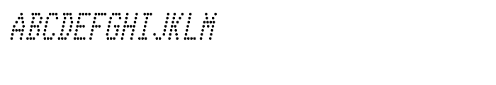 Telidon Condensed Italic Font UPPERCASE