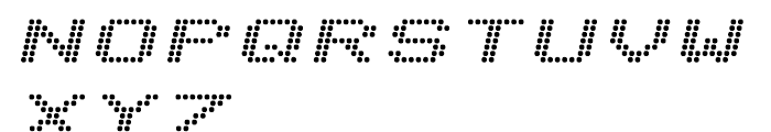 Telidon Extended Bold Italic Font UPPERCASE