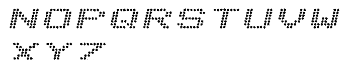 Telidon Ink Extended Bold Italic Font UPPERCASE