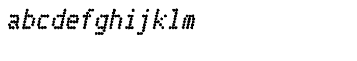 Telidon Ink Heavy Italic Font LOWERCASE