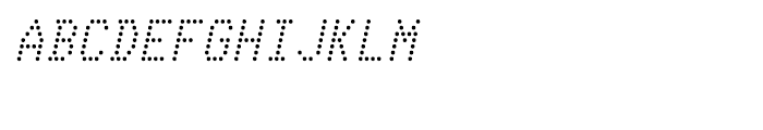Telidon Italic Font UPPERCASE