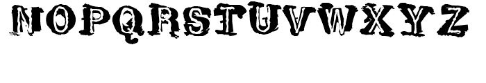 Tenpenny Dreadful Regular Font UPPERCASE