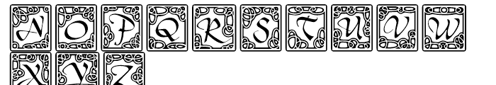 Tertius Illuminated Font UPPERCASE