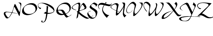 Tertius Regular Font UPPERCASE