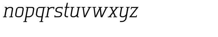 Tertre Light Italic Font LOWERCASE