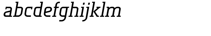 Tertre Medium Italic Font LOWERCASE