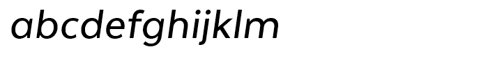 Texta Medium Italic Font LOWERCASE