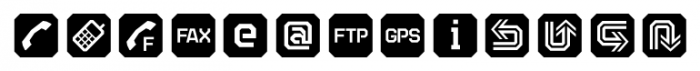 Teco Symbol Font LOWERCASE