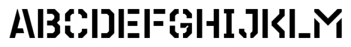 TecoSansStencil Regular Font LOWERCASE