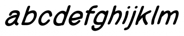 Tectura II  Double Oblique Font LOWERCASE
