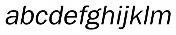 TeeFranklin MediumOblique Font LOWERCASE