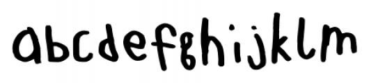 Teje Handwriting Regular Font LOWERCASE