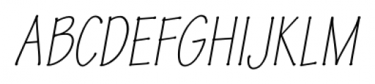 Tekton Pro Condensed Light Italic Font UPPERCASE