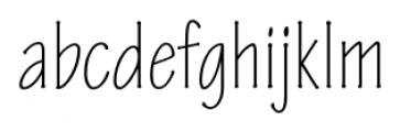 Tekton Pro Condensed Light Font LOWERCASE