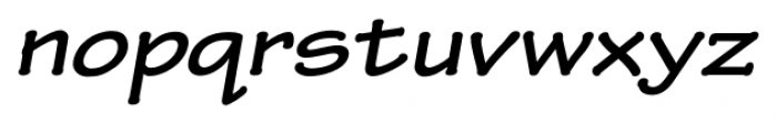 Tekton Pro Extended Bold Italic Font LOWERCASE