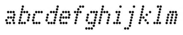 Telidon Bold Italic Font LOWERCASE