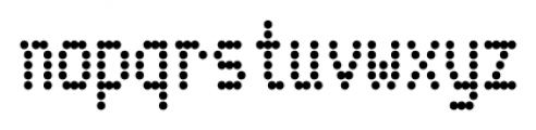 Telidon Condensed Bold Font LOWERCASE