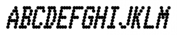Telidon Condensed Heavy Italic Font UPPERCASE