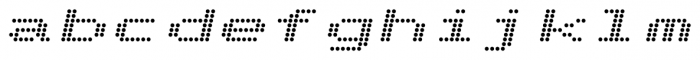 Telidon Expanded Bold Italic Font LOWERCASE