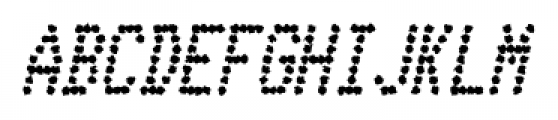 Telidon Ink Condensed Bold Italic Font UPPERCASE