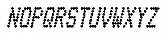 Telidon Ink Condensed Bold Italic Font UPPERCASE