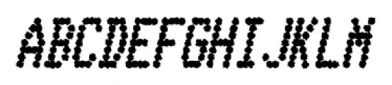 Telidon Ink Condensed Heavy Italic Font UPPERCASE