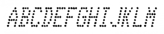 Telidon Ink Condensed Italic Font UPPERCASE